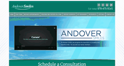 Desktop Screenshot of andoversmiles.com