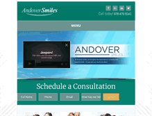 Tablet Screenshot of andoversmiles.com